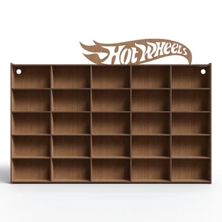 Expositor Suporte Para Carrinhos Miniatura Em MDF Hotwheels