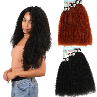 Cabelo Cacheado para Entrelace Lindona 70cm Bio Fibra Fashion Classic