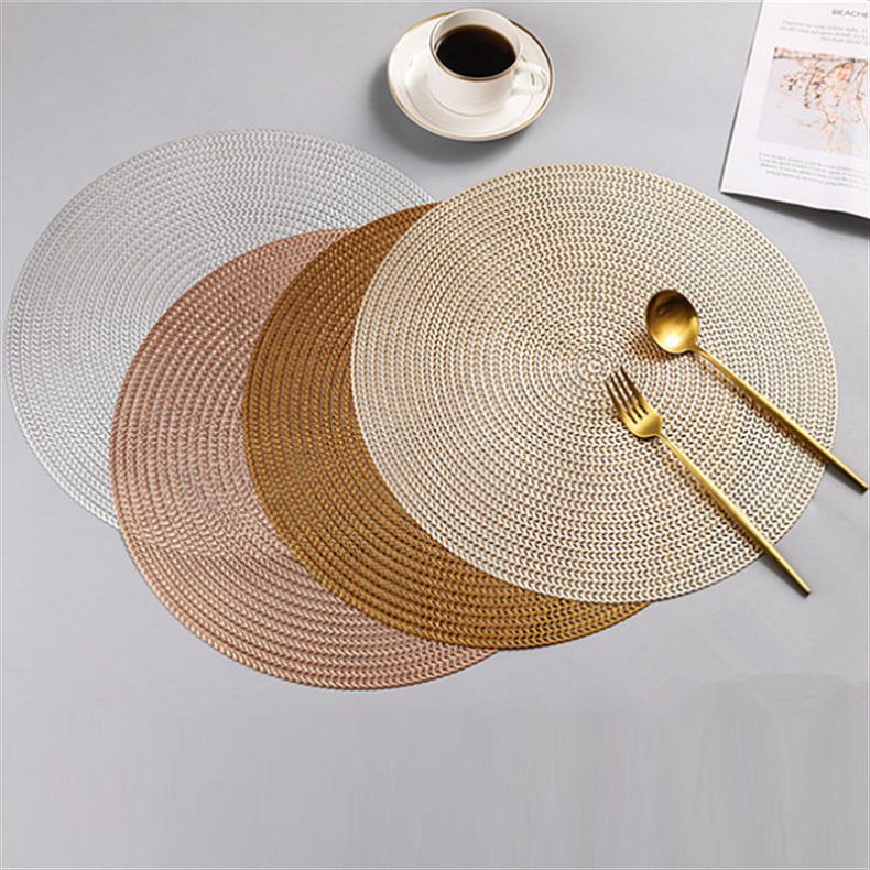 Kit 4 ou 6 jogo americano - Mesa Posta Redondo Design Elegante Impermeável