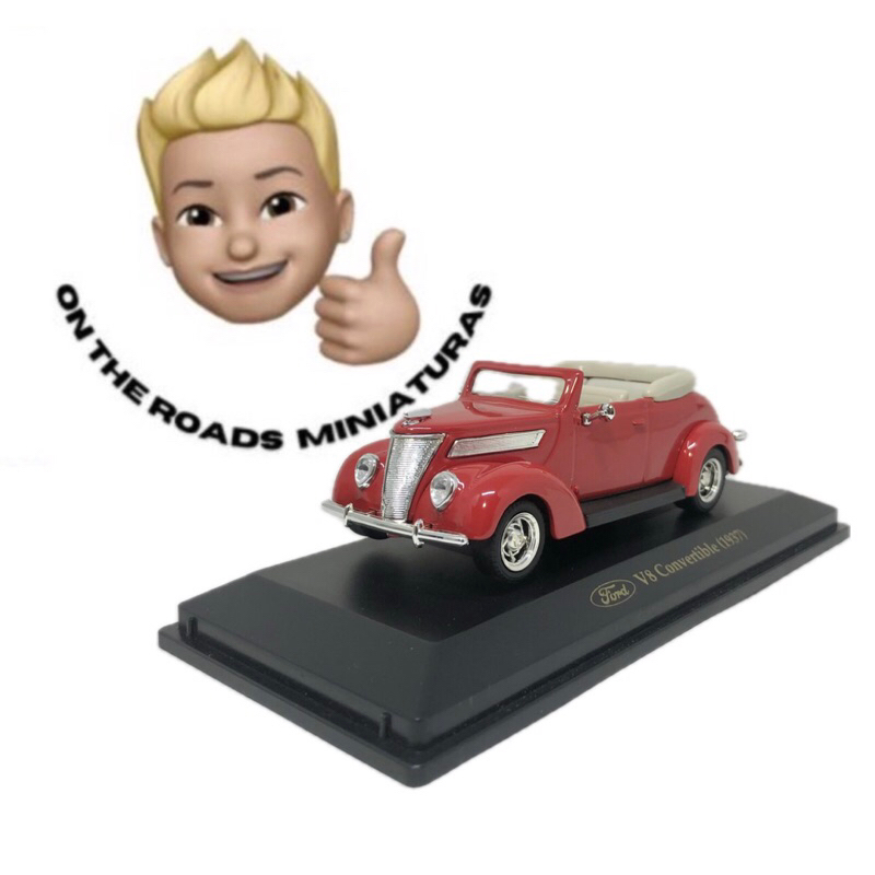 Miniatura Ford V8 Convertible (1937) 1/43 Road Signature | Shopee
