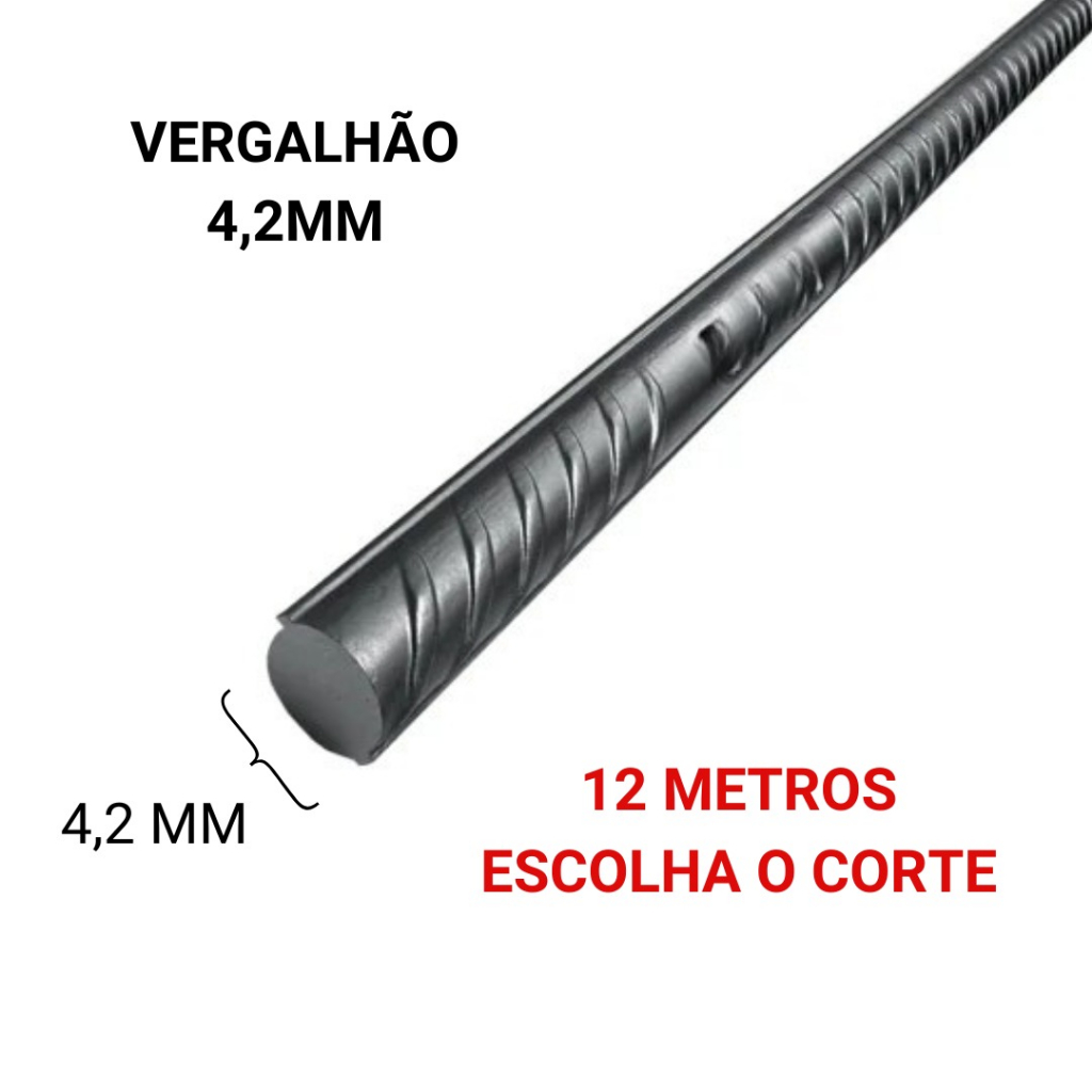 VERGALHÃO 4,2 MM - 12 METROS