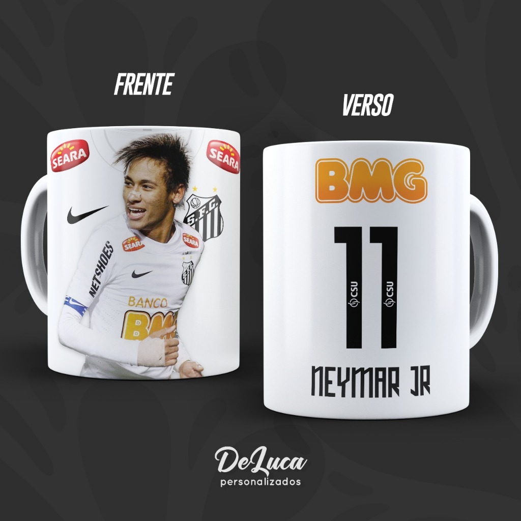 Caneca Neymar Jr 11 Santos 2012 | Shopee Brasil