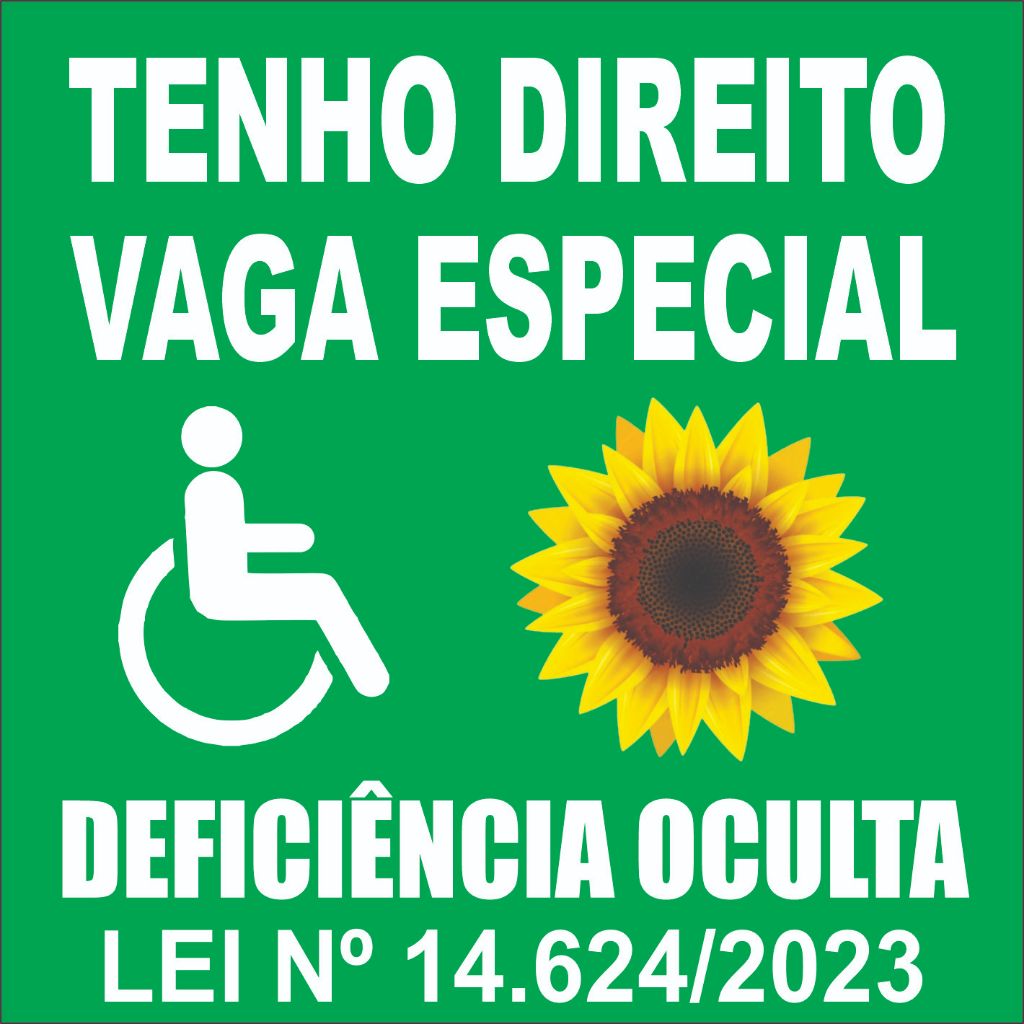 Adesivo Deficiência Oculta PCD Girassol | Shopee Brasil