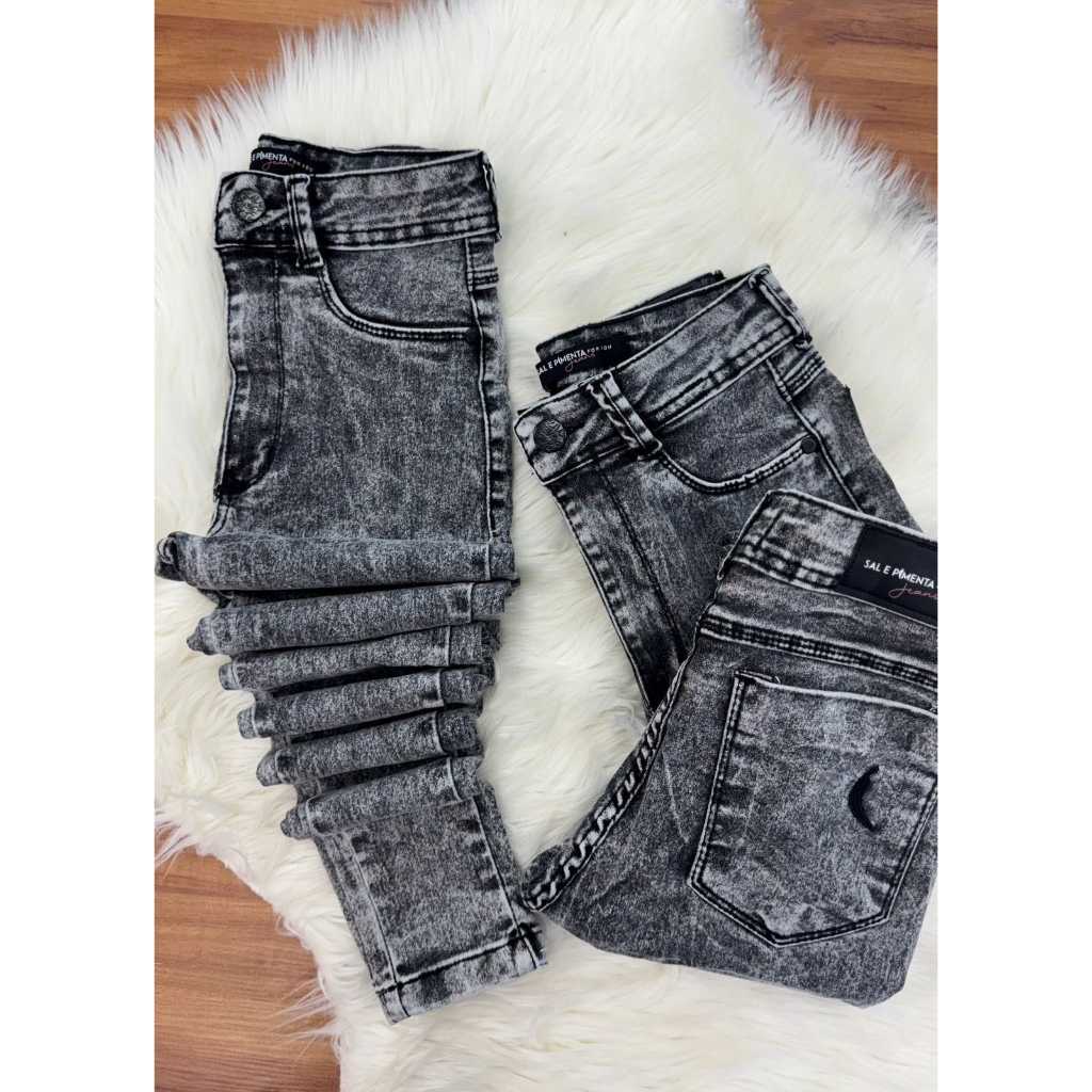 Pimenta CalÇa Jeans Grafite Feminina CalÃ§a Jeans Grafite Feminina