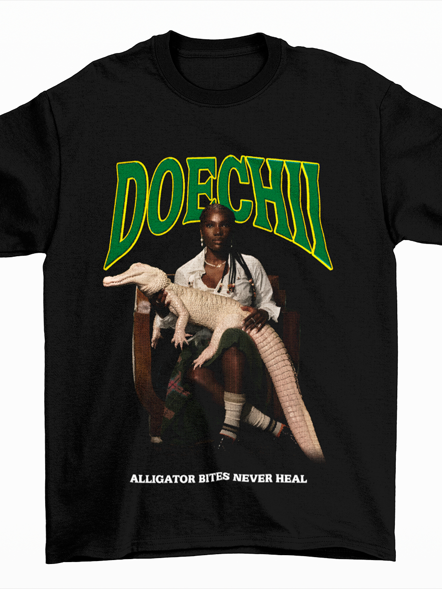 Camiseta Doechii Alligator Bites Never Heal streetwear t shirt rap hip ...