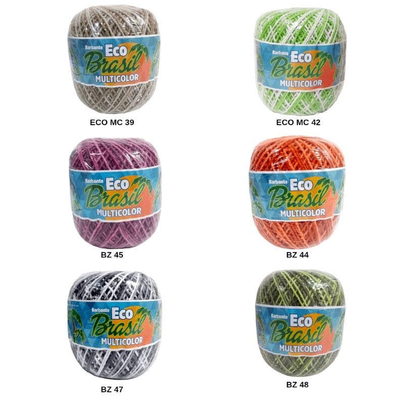 Barbante Eco Brasil Multicolor (Mesclado) 6 Fios 200 g Barbantes