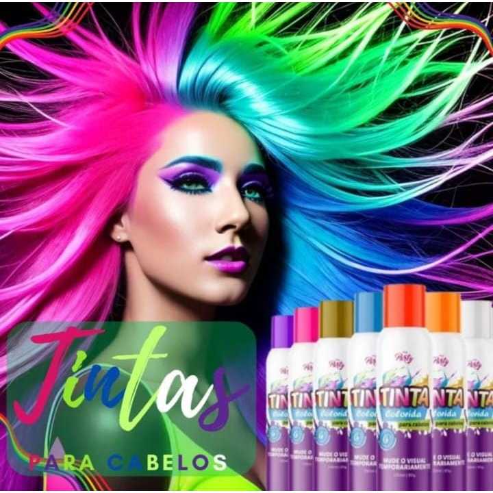 Spray Para Colorir Cabelo My Party 150ml: Transforme seu Visual com ...