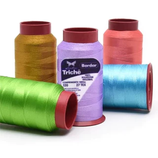 Linha para Bordar à Máquina Trichê - 1000 metros em Oferta na Shopee