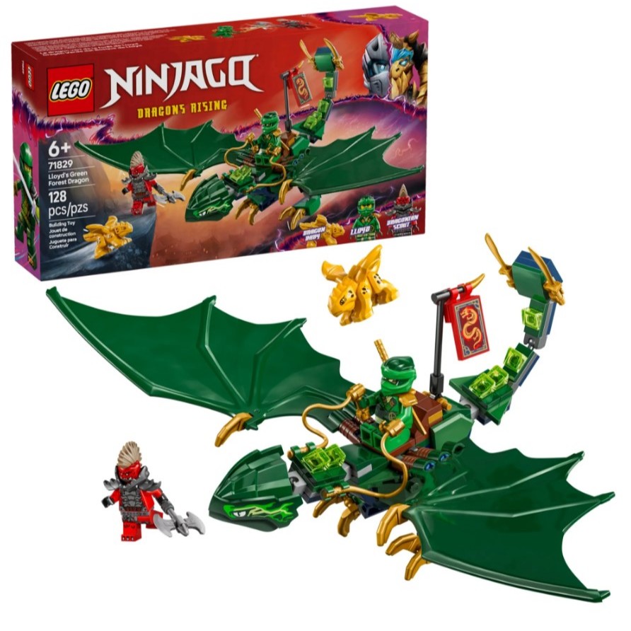 Lego Ninjago Dragão Verde Florestal do Lloyd 71829 em Oferta na Shopee