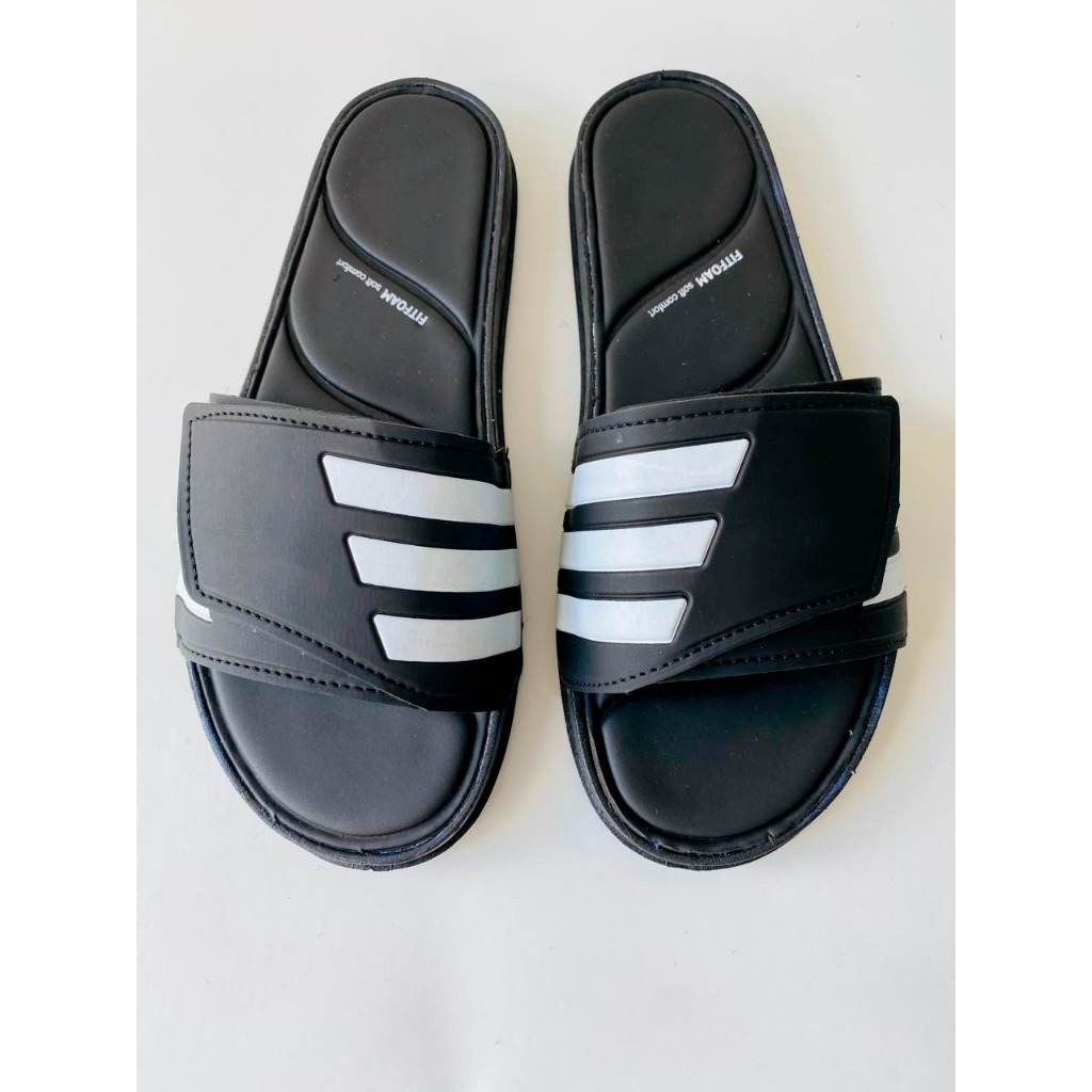 Chinelo Velcro Slide Masculino Feminino Conforte Super Leve E ...