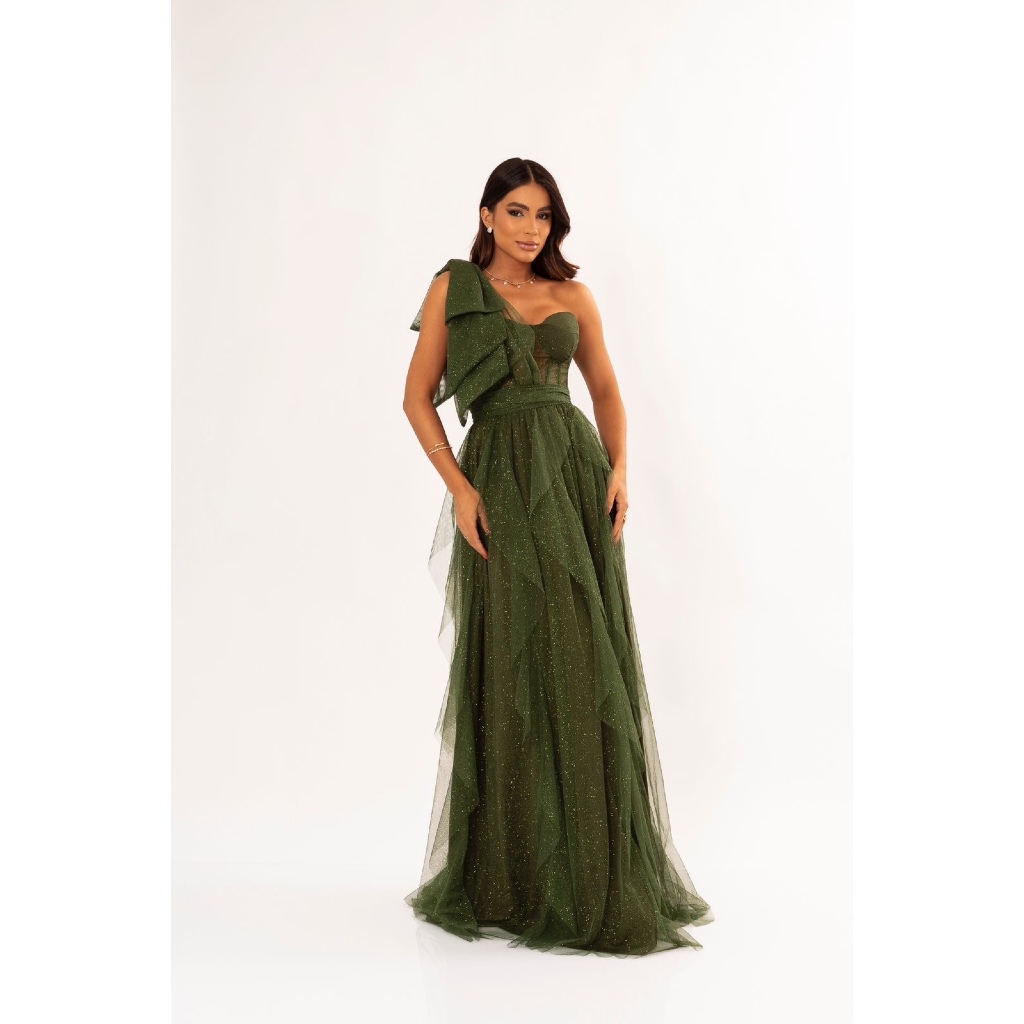 Vestido Sahara Tea en Floral Campo de Oliva
