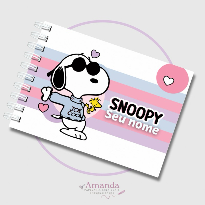 Livro de Colorir Snoopy - 50 Folhas 180g - Caderno Desenho Coloring ...