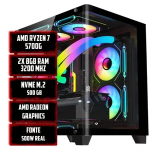 PC GAMER FYUR RYZEN 7 5700G, 16GB RAM, NVME 500GB, AMD RADEON GRAPHICS, GABINETE AQUARIO 3 FANS