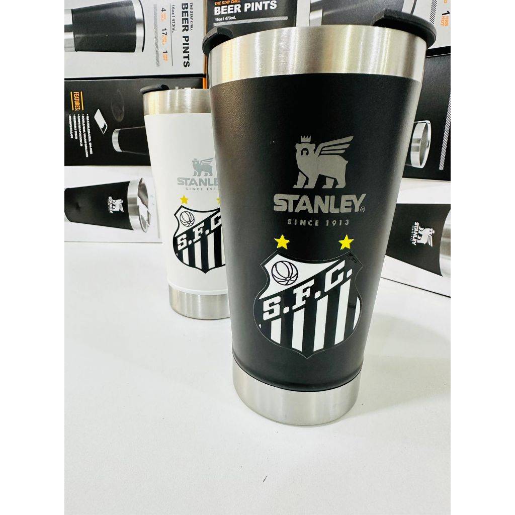 Copo Térmico de Todos Time stanl… / SANTOS / Personalizado com tampa e ...