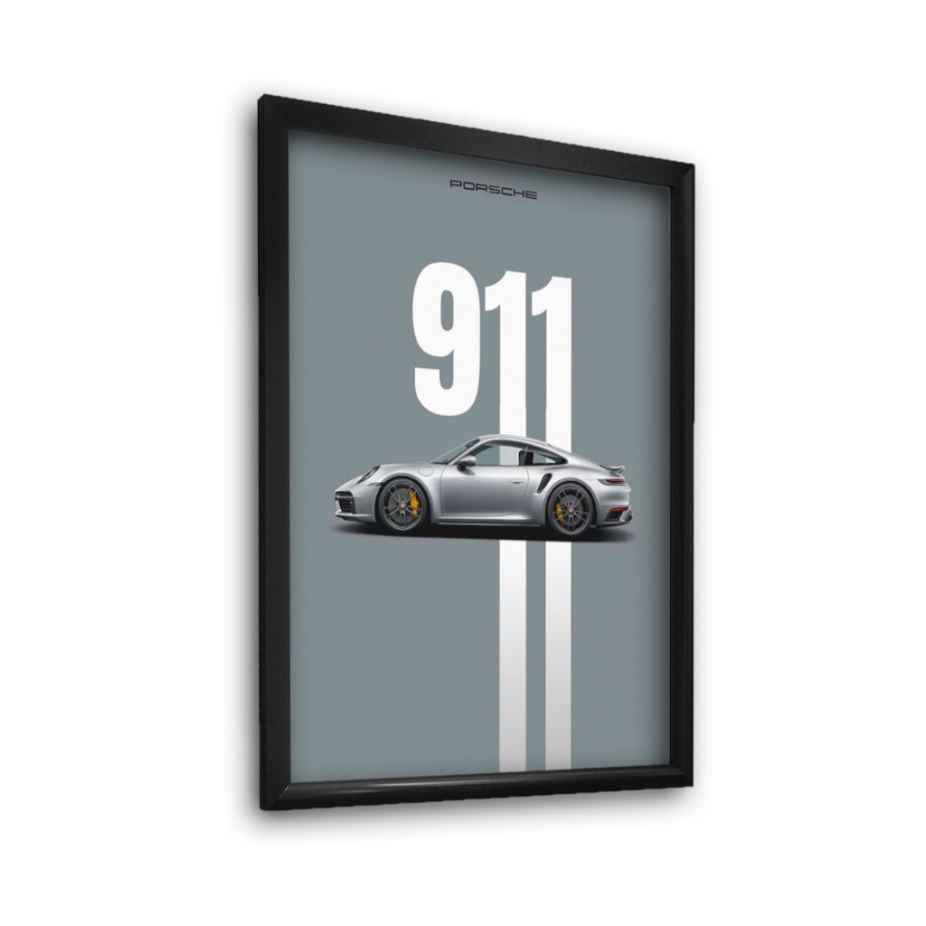 Quadro Decorativo Carro Esportivo Porsche 911 Gt3 Rs Art