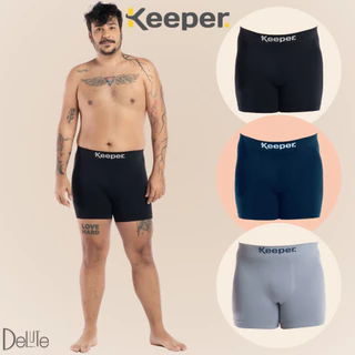 Cueca Boxer Sem Costura Keeper Modelo Plus Size Adulto Lisa Anti Assaduras Resistente Microfibra em Oferta na Shopee