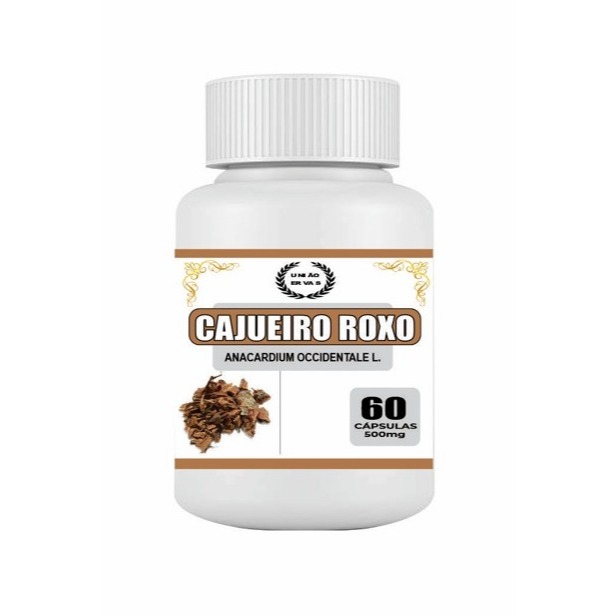 CAJUEIRO ROXO 60 CAPS 500mg | Shopee Brasil