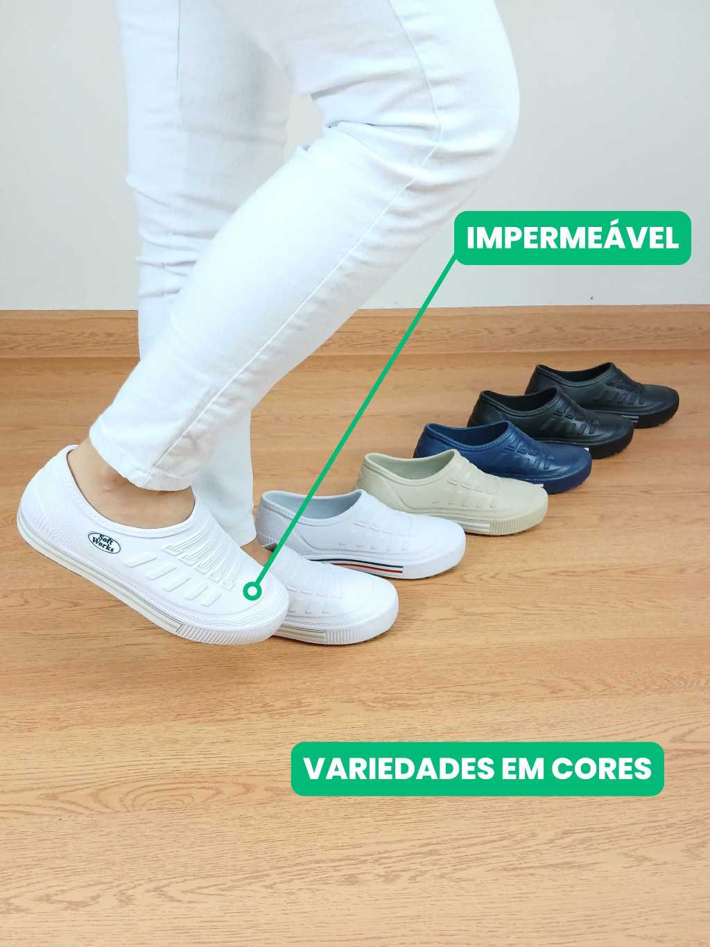 Sapato Impermeável Enfermagem Tênis Antiderrapante Cozinha