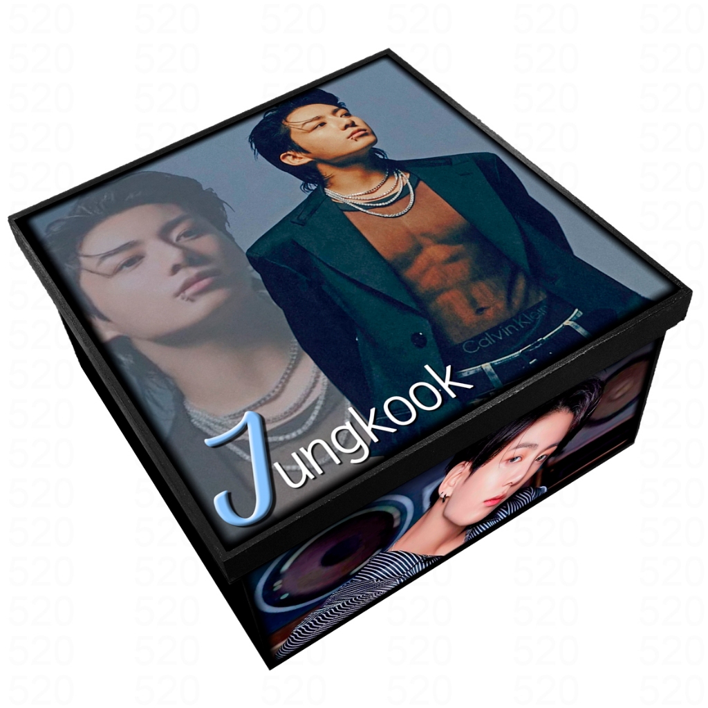 Caixa Organizadora e Decorativa - Jungkook - BTS - K-Pop - Em