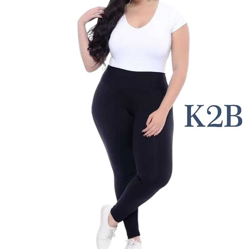 Calça legging K2B ORIGINAL PLUS SIZE tecido grosso legging academia G1 ...