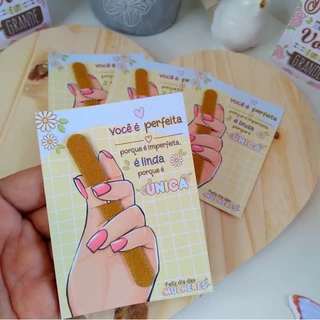 Lembrancinha Dia da Mulher Card para Mini lixa de unha em Oferta na Shopee