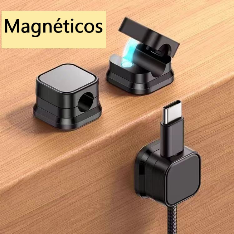 Imagem do produto Organizador De Cabos Fios Magnético Mesa Celular 6