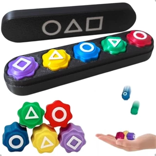 Jogo 5 Marias Gonggi Round 6 Serie Dado + Estojo Com Peso excelente acabamento em Oferta na Shopee