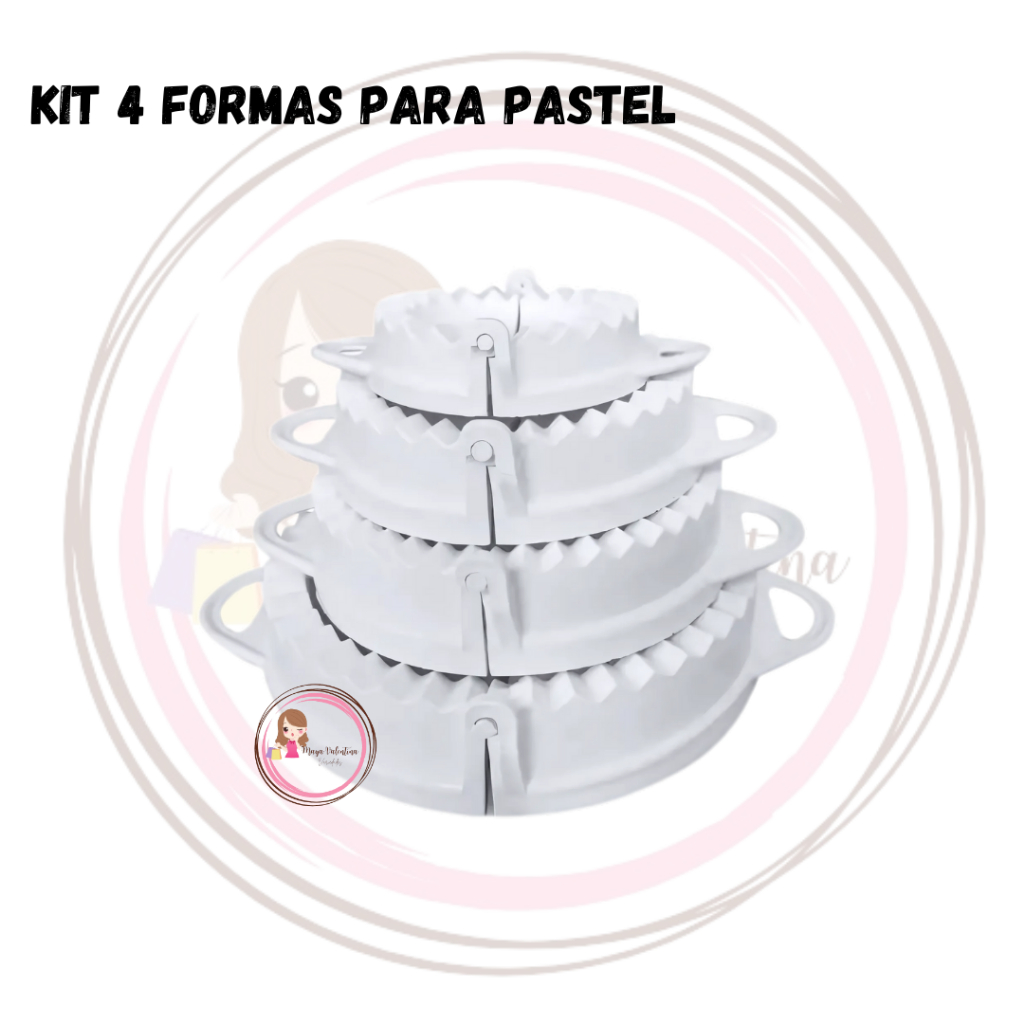 Kit 4 Unidades de Formas Para Pastel Fogazza Modeladora | Shopee Brasil