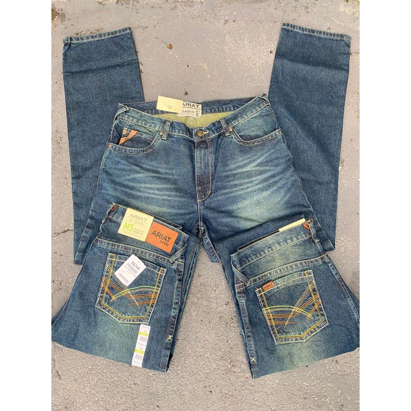 CALÇAS COUNTRY DA ARIATT MASCULINA JEANS GROSSO BALÃO LARGA CALCA ...