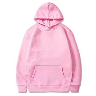 Moletom Masculino Flanelado Com Capuz e Bolso Canguru Feminino Inverno para Estampar Liso Promoção