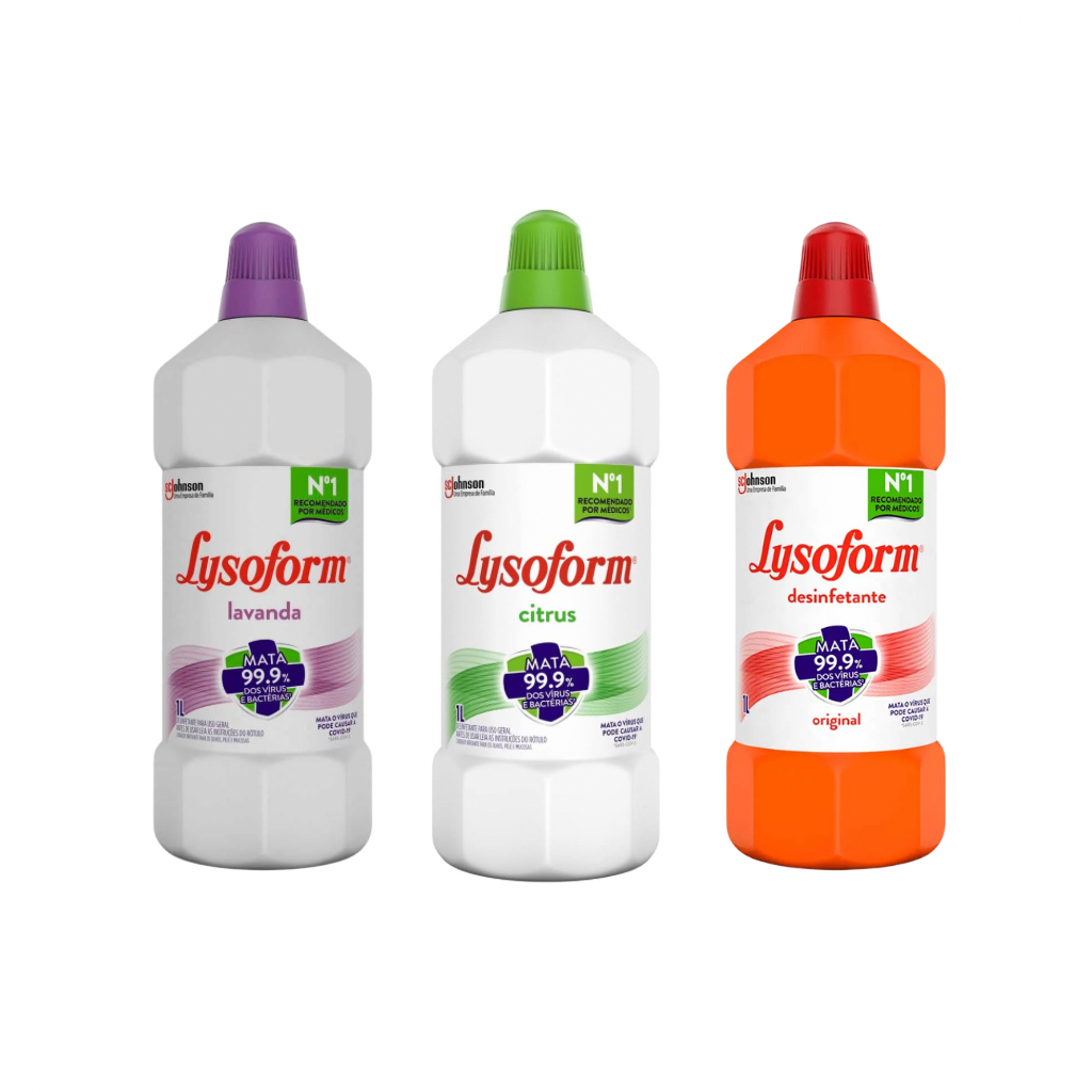 Lysoform Desinfetante Líquido Limpeza Pesada E Eficiente 1l | Shopee Brasil