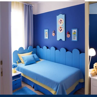 Kit 15 Cabeceira Nuvem Módulos 45x20cm Estofada Infantil Cama Casal Box Solteiro - Vários Tamanhos