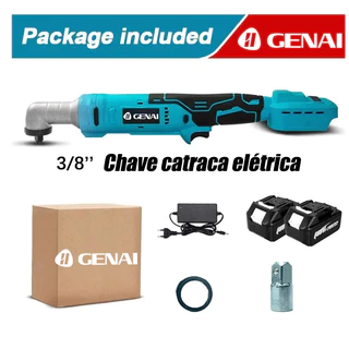 36v Chave Catraca Eletrica Bivolt Soquetes Com 2 Baterias