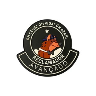 Patch Emblema Reclamador Avançado Emborrachado com Velcro Airsoft Paintball - Ponto Militar