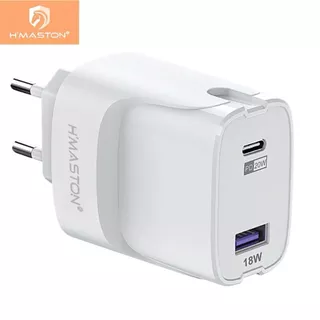 H'maston LR-10 Carregador 38w PD20W QC3.0 Fonte Tomada Rápida Carregar Celular Usb e Tipo-c