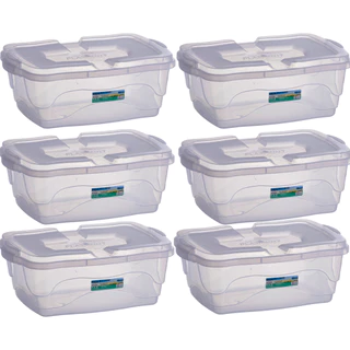 Jogo De 6 Caixas organizadoras 10 litros topa tudo caixa container