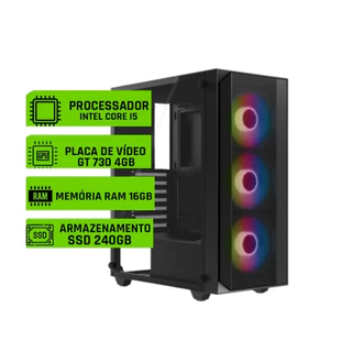 PC Gamer i5 3470 3.6GHz Placa de Vídeo GT 730 4GB Ram 16GB DDR3