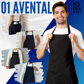 Avental Liso Sem Bolso Reforçado Cozinha Churrasqueiro Restaurante Oxford Buffet Uniforme Cozinha