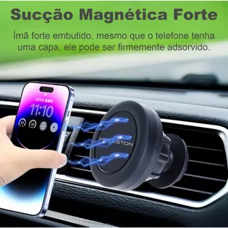 H'maston CJ-601 Suporte Magnético Veicular Saida Do Ar Celular/GPS