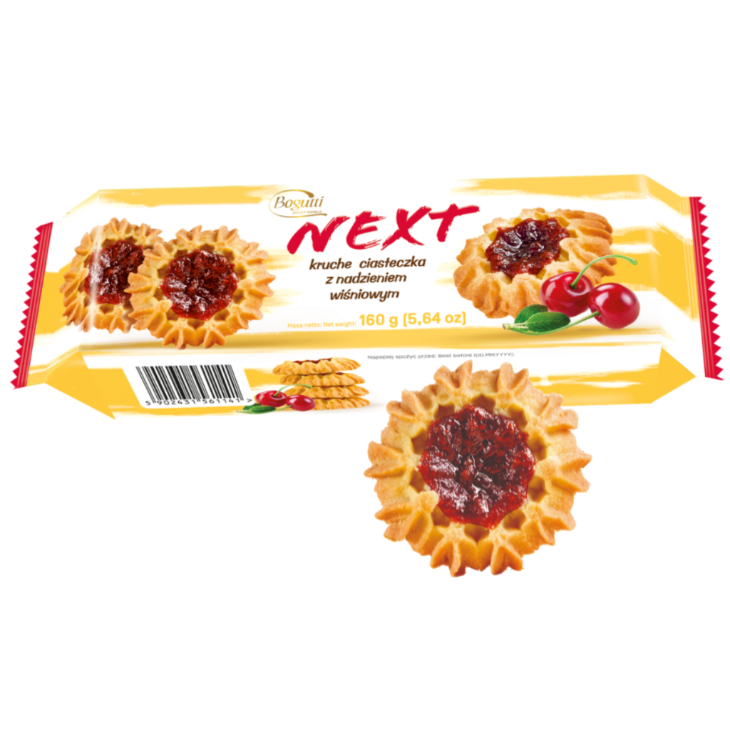 Biscoito Next Crunchy Cookies Whith Cherry 160g Importado | Shopee Brasil