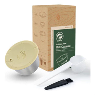 Cápsula Leite em Pó e Capuccino Recarregável Dolce Gusto Inox - Mibeacap