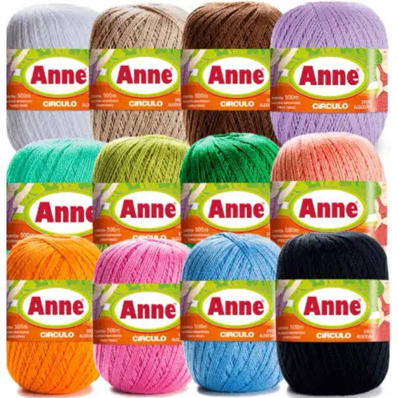 Linha Anne Circulo 100% Algodão | Shopee Brasil