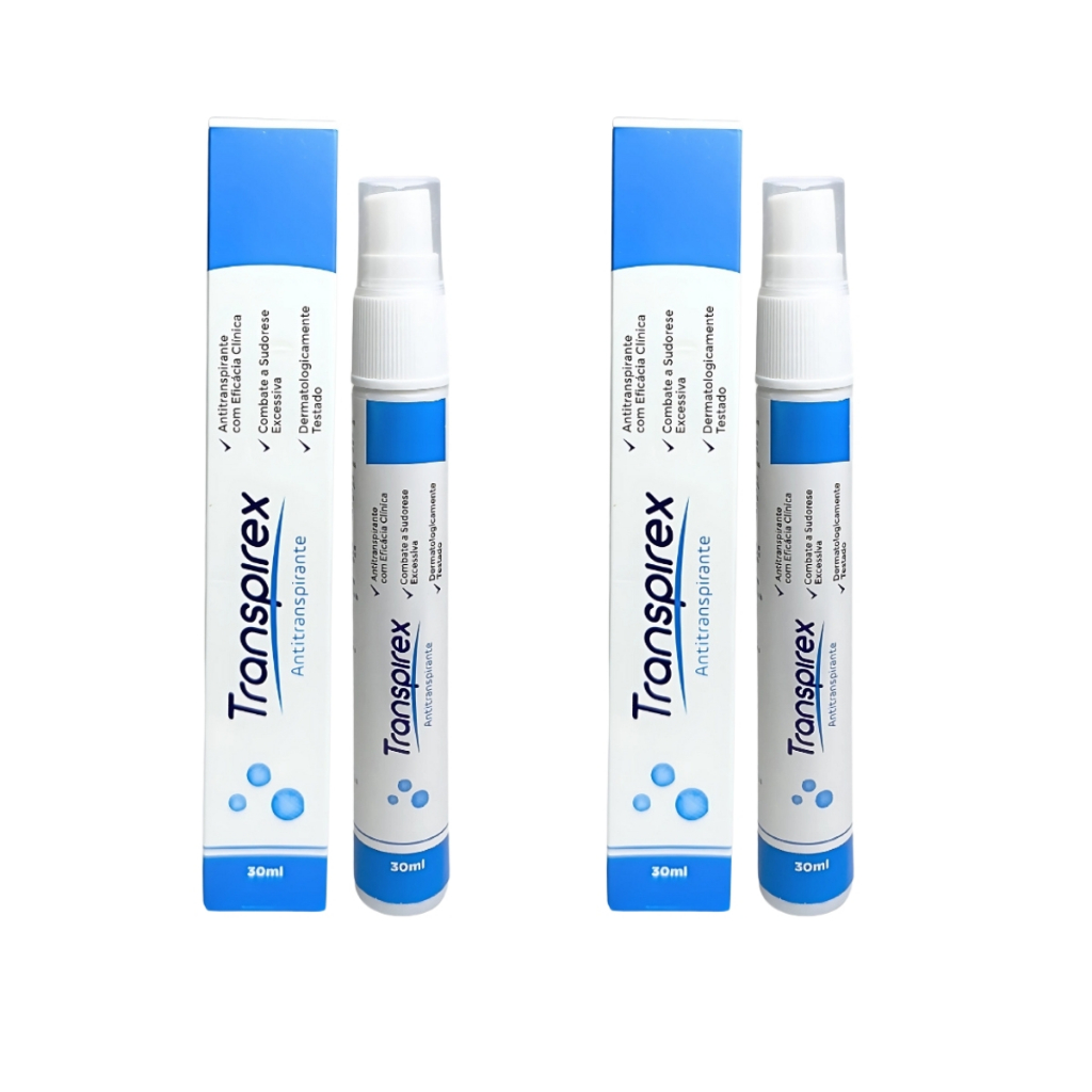 Kit com 2 Unidades Transpirex - Antitranspirante, sem odor Ajuda na ...
