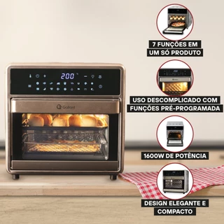 Forno e Fryer Fritadeira Gallant Digital GFE15 Super Compact 15L 1600w 220v