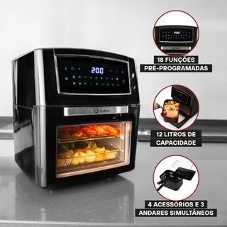 Fritadeira Air Fryer Oven Gallant GFE12 Super Family Sem Óleo 12L 1500W 220V