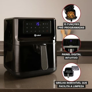 Fritadeira Air Fryer Gallant GFE05 Digital Family Sem Óleo 5L 1400W 220V em Oferta na Shopee