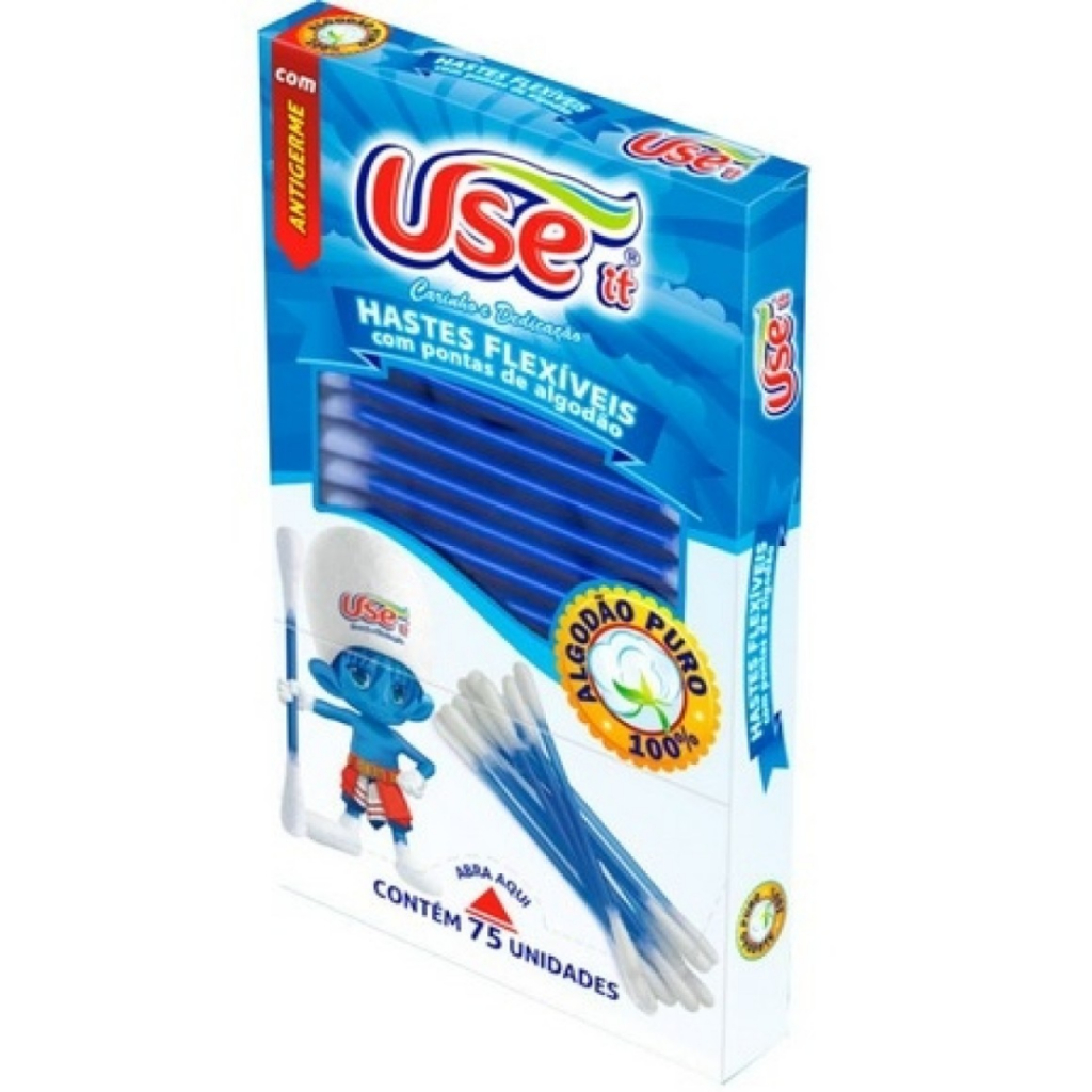 Hastes Flexiveis Use It 75 Unidades | Shopee Brasil