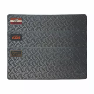Tapete/Apoio Protetor Piso Para Moto Antiderrapante de Borracha P/Pezinho Lateral Descanso Isolador