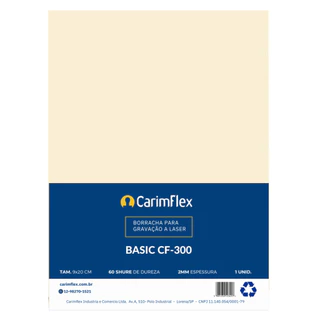 Borracha para Carimbo Gravação a Laser - Carimflex