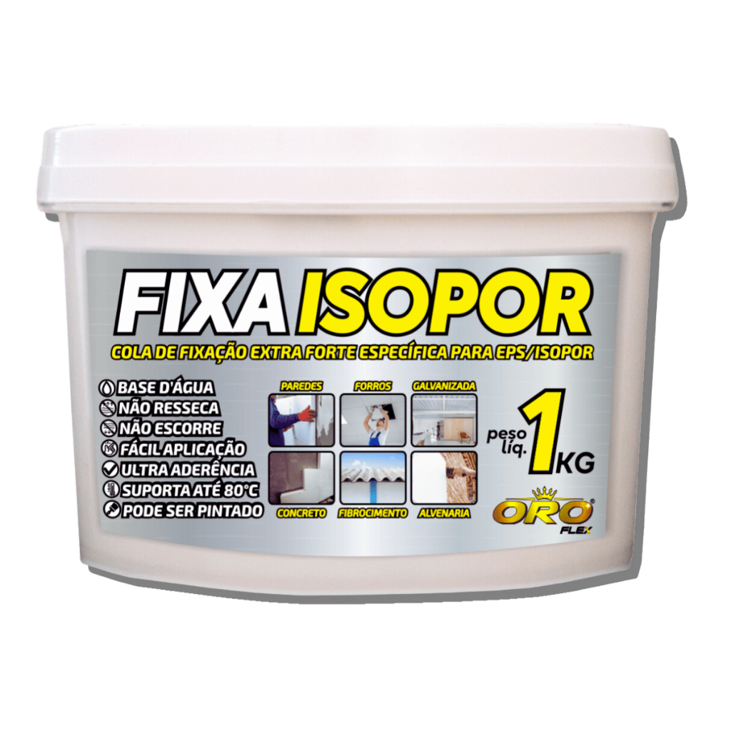 qual é a cola que cola isopor no teto